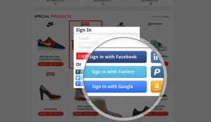 ecommerce social media buttons