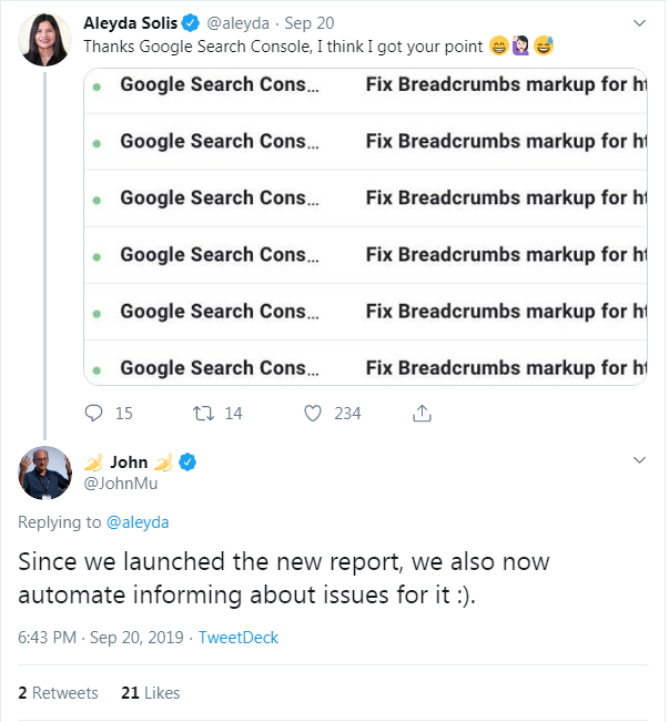 google-fix-breadcrumbs tweet
