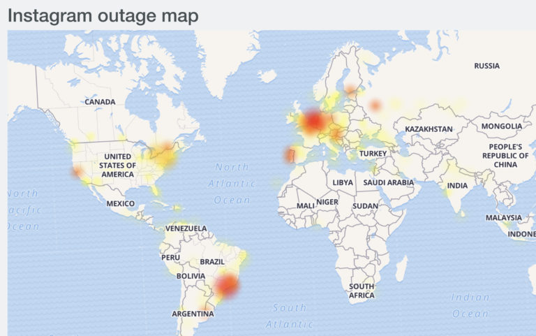 Instagram Outage Map