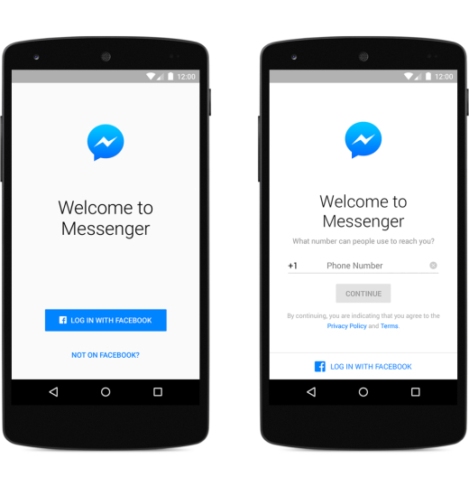 Facebook Deletes A Option Of Creating Messenger Account Without Facebook Profile