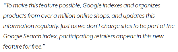 Google On New Shopping Section