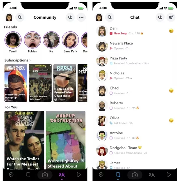 Major Redesign Are Being Tested By Snapchat To Make In-App Navigation Easier