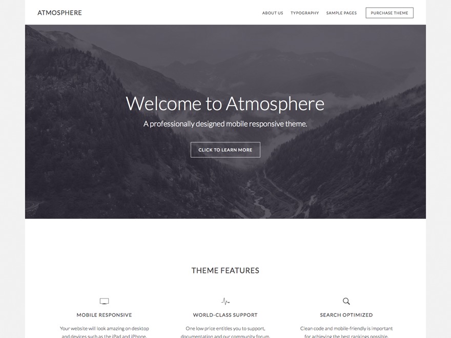 Atmosphere WordPress Theme