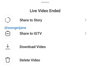 Instagram Is Testing A New Feature To Share Live Streams To IGTV