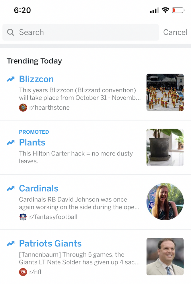 Reddit Launched Trending Takeovers A Twitter-like Ad Unit
