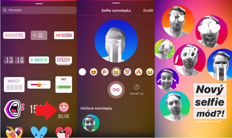animated selfie stickers for stories