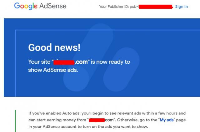 AdSense Approving Sites