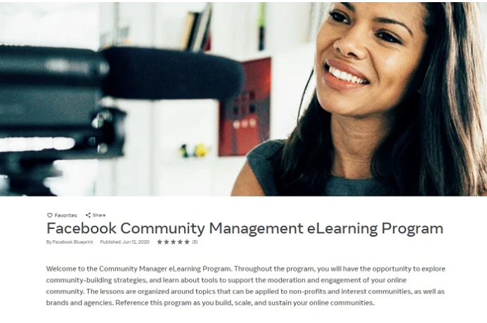 Community management e-learning