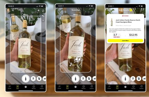 Snapchat Barcode Scanning For Wine