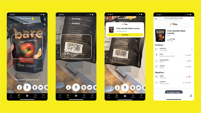 Snapchat Barcode Scanning