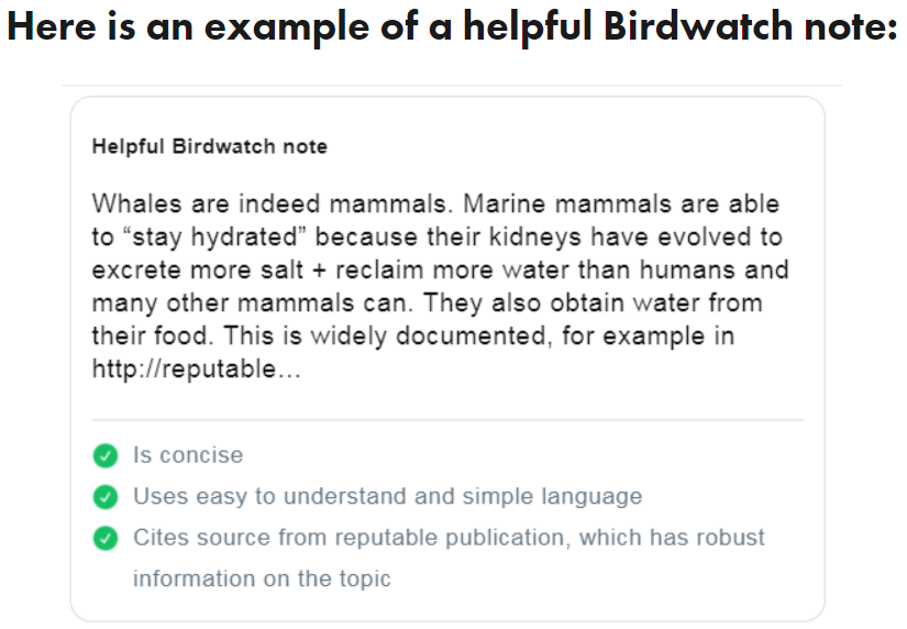 example of helpful birdwatch note